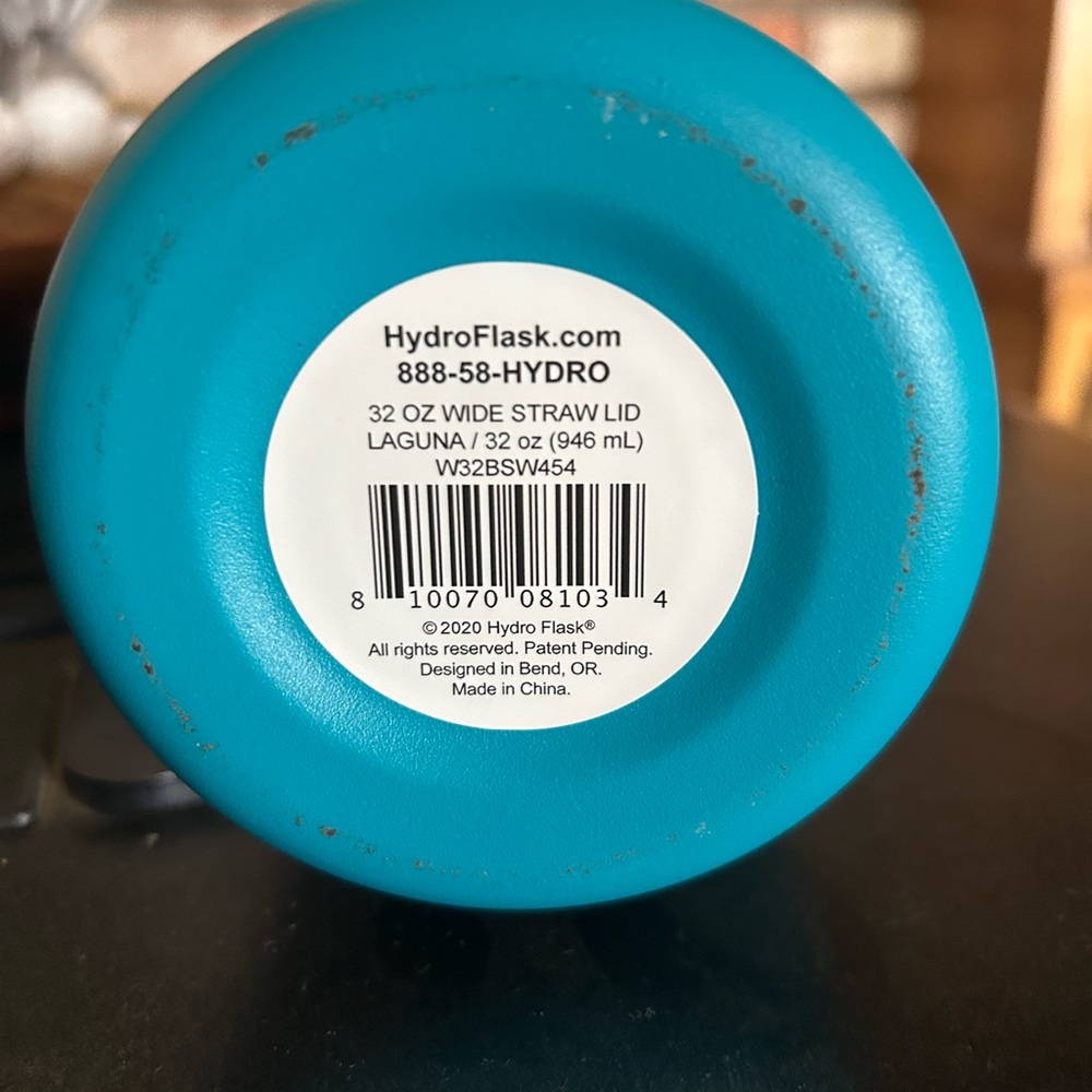 Hydro Flask Laguna Blue Bottle with Straw Lid
